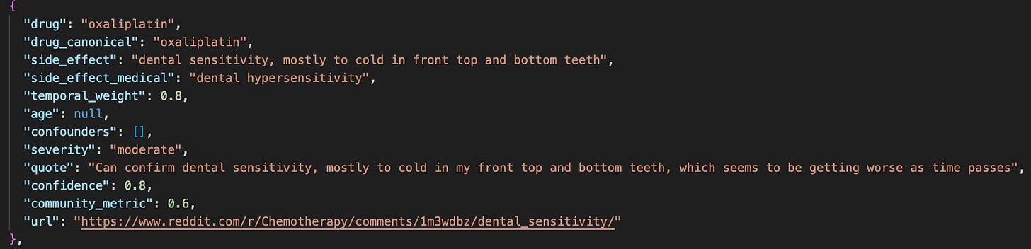 Example of Explorer agent extracting a patient's dental sensitivity