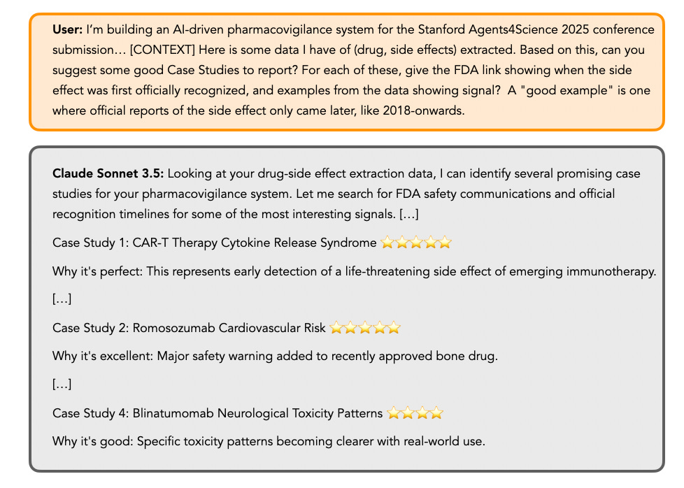 Claude suggesting case studies for ADRs discovered by Echo