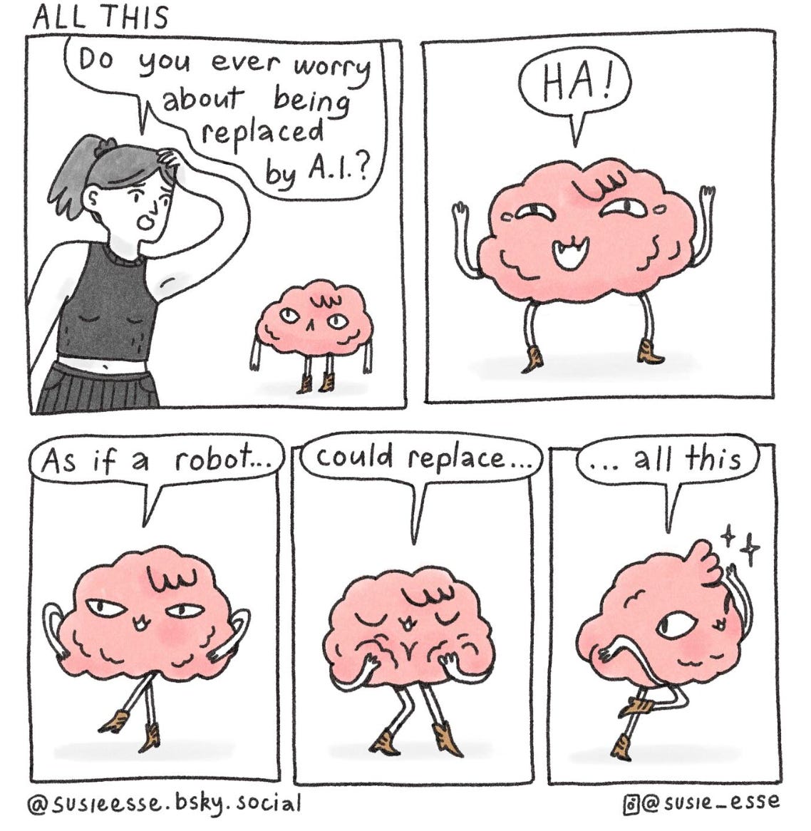 Comic about AI replacing humans