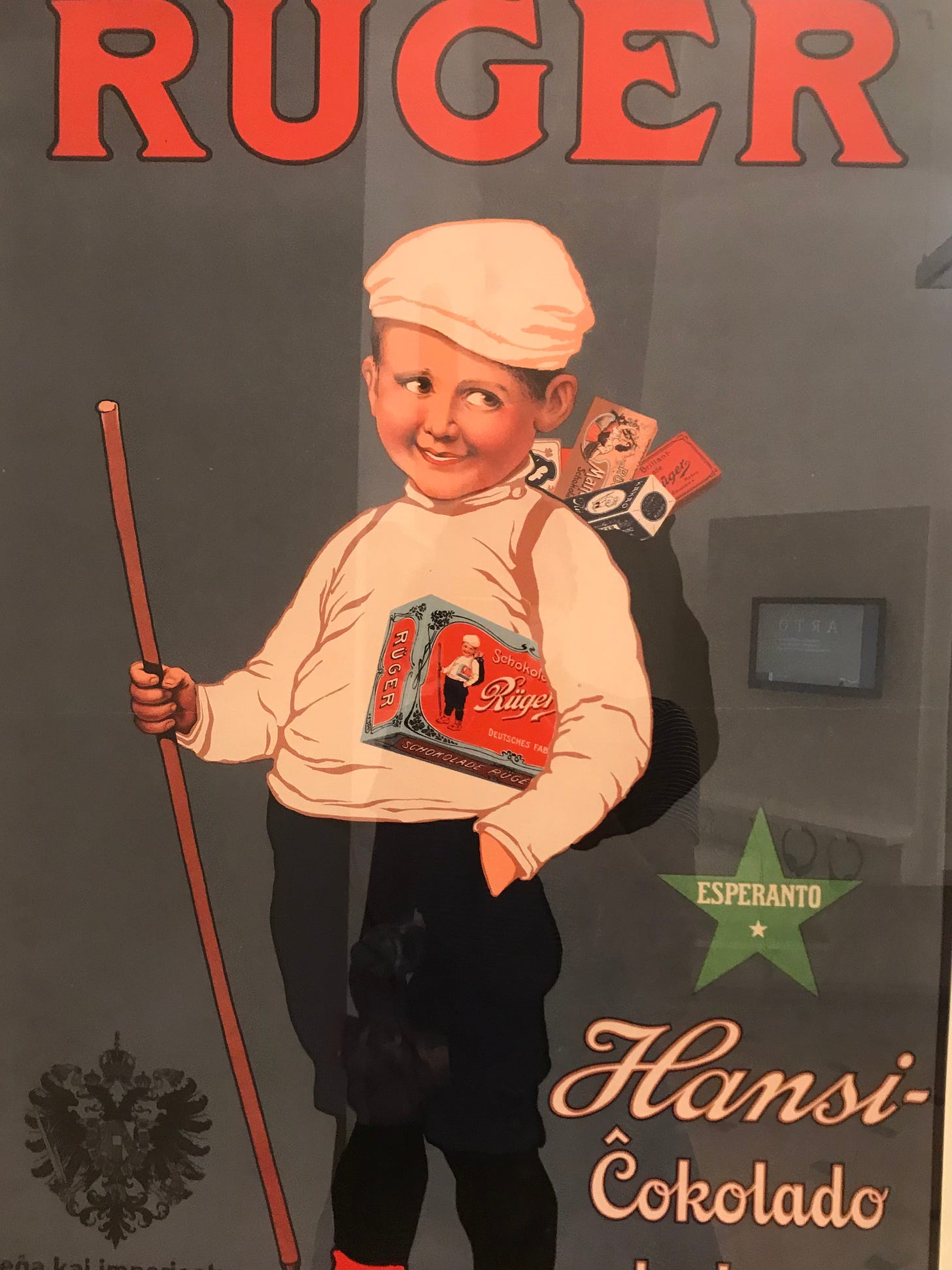 Esperanto poster at the Esperanto Museum in Vienna